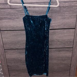 Rue21 Velvet Teal Midi Dress